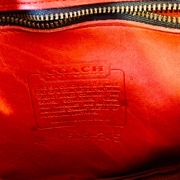 Vintage 80s 90s Coach Chester Canteen style Purse Bag black Leather Made in USA - Picture 9 of 11